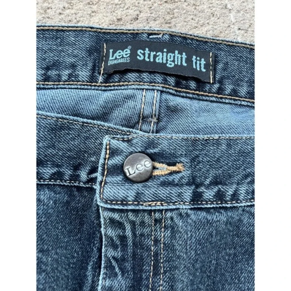 Lee Dungarees Jeans Mens 38x30 Blue Straight Fit Denim Classic Five Pocket South